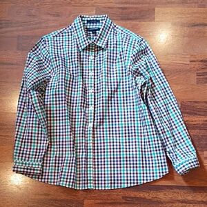 Lands End women's button-down cotton shirt